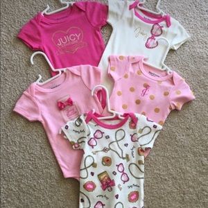 NEW Juicy couture baby onesies